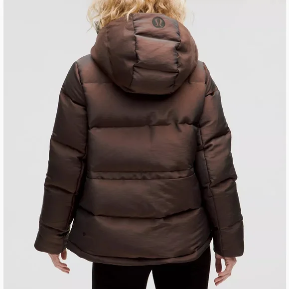NWT Lululemon Wunder Puff Down Jacket Iridescent Brown Winter Coat Womens Size 6 - Picture 2 of 16